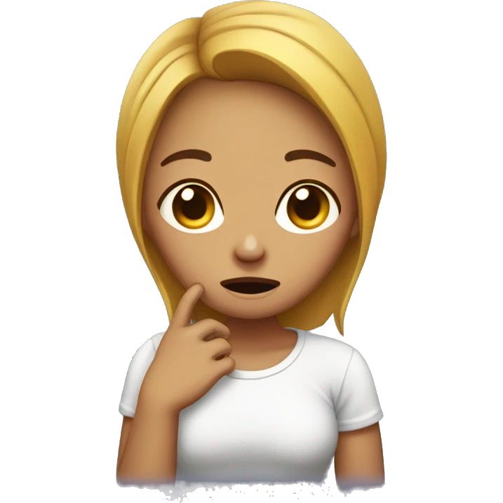 tummy ache girl  emoji