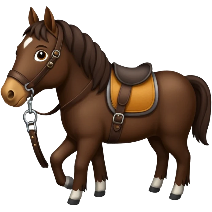 Horse crop emoji