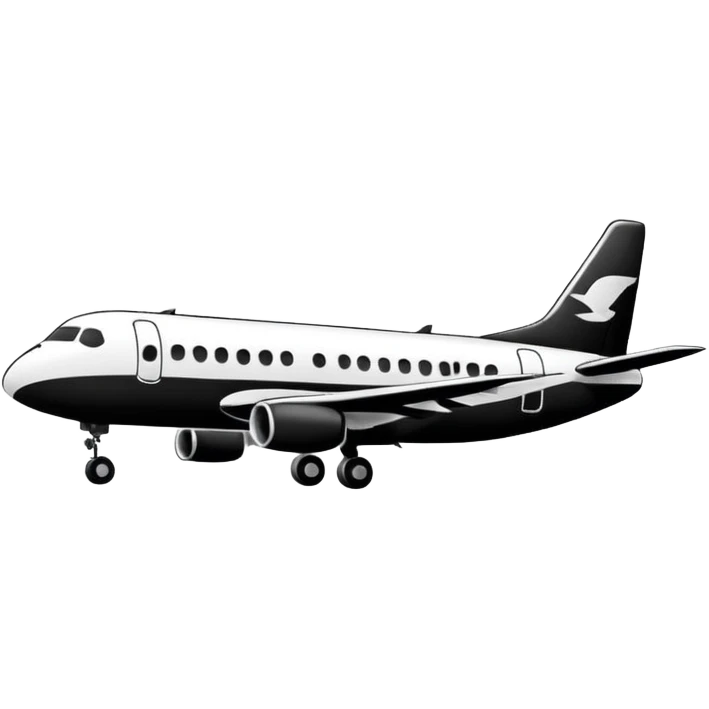 aeroplane hand-drawn side view icon emoji