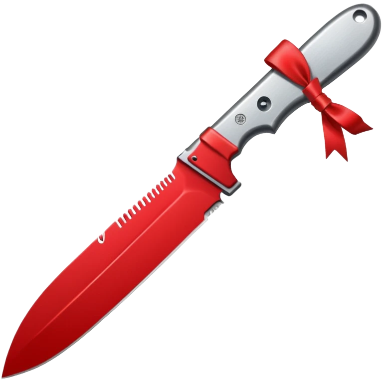 Knife with ribbon emoji