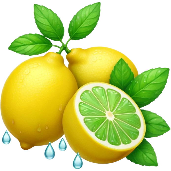 Lemon, Lime & Mint Fruit emoji