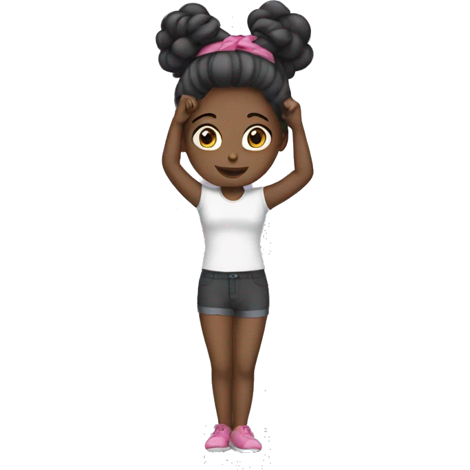 Girl getting ready emoji