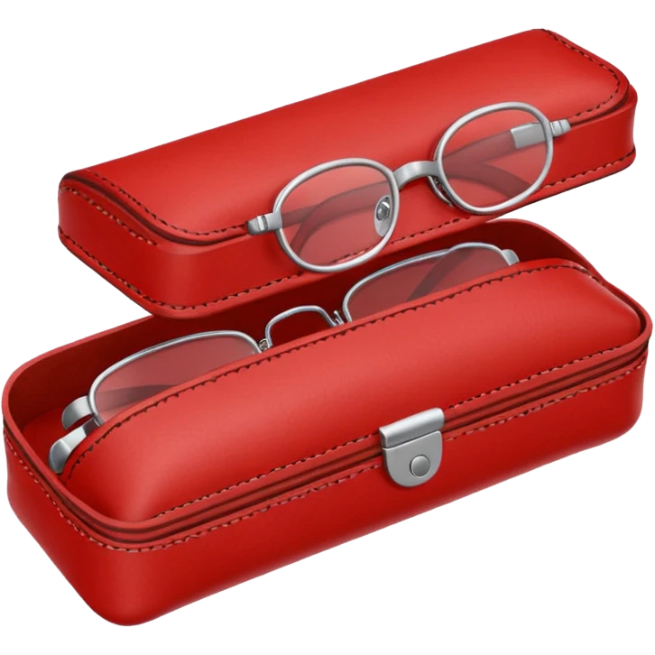 red glasses case emoji