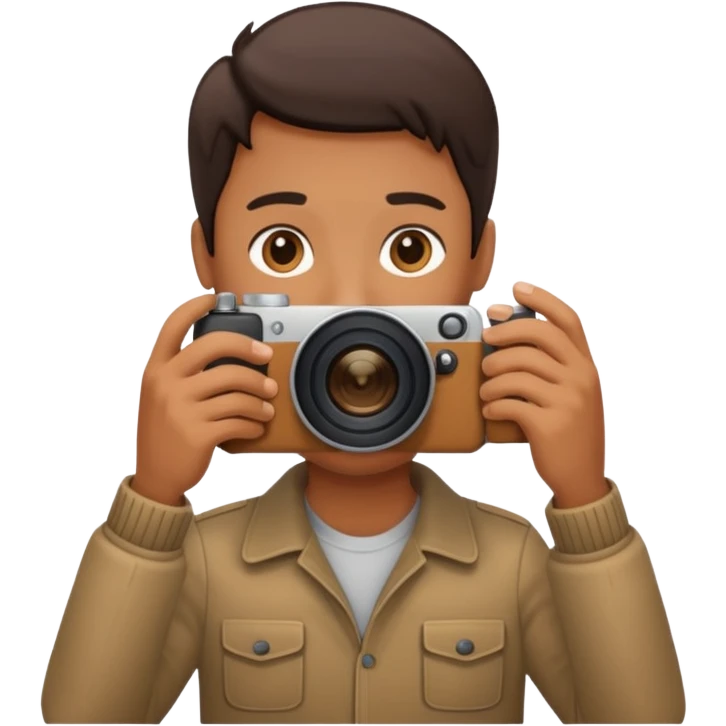 photographer taking a picture facing away from me emoji