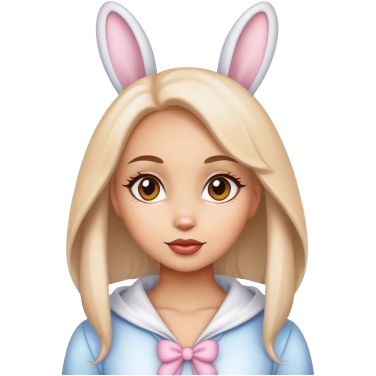 Bunny business female emoji
