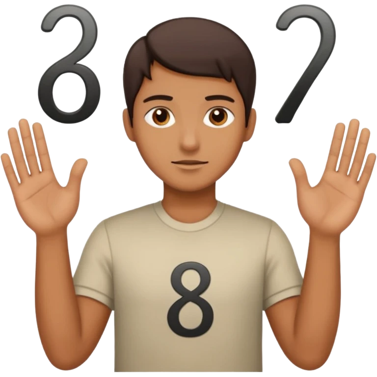 Fuse 🤷‍♂️6️⃣7️⃣ ( make the 6 7 go on his hands) emoji