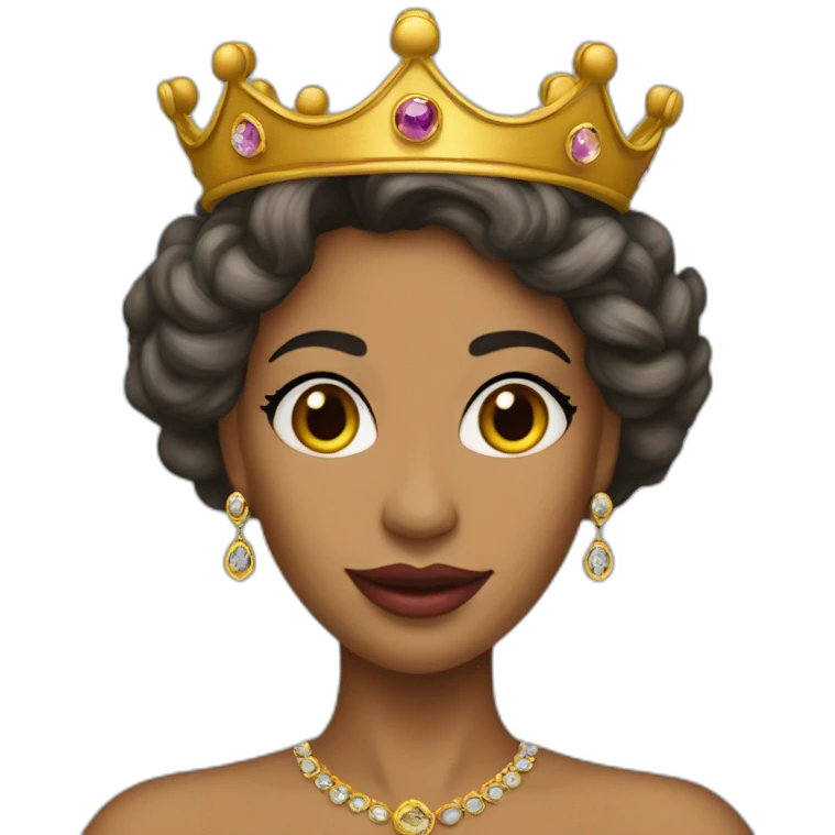 Queen Tamar of Georgia in a crown emoji
