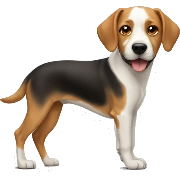 Dog with a human emoji