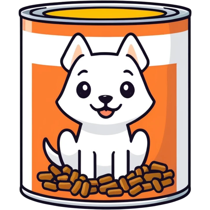 dog food can emoji