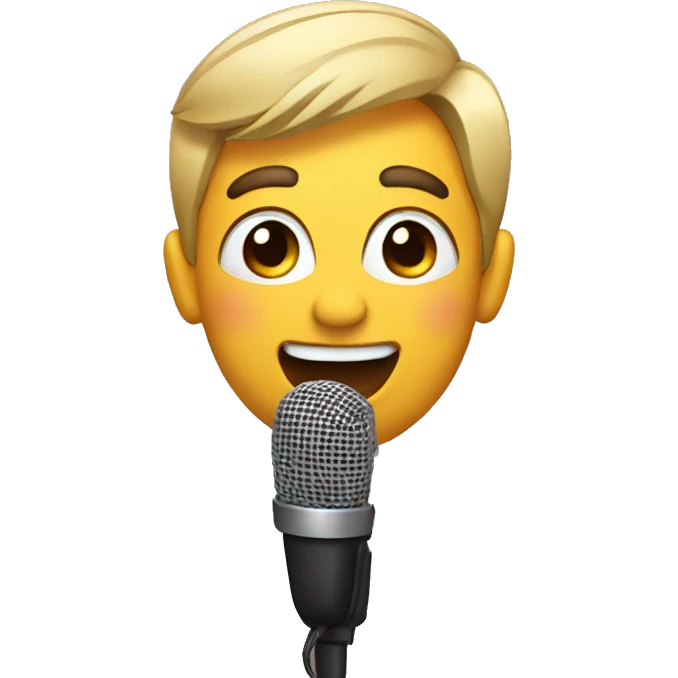 singing with microphone emoji