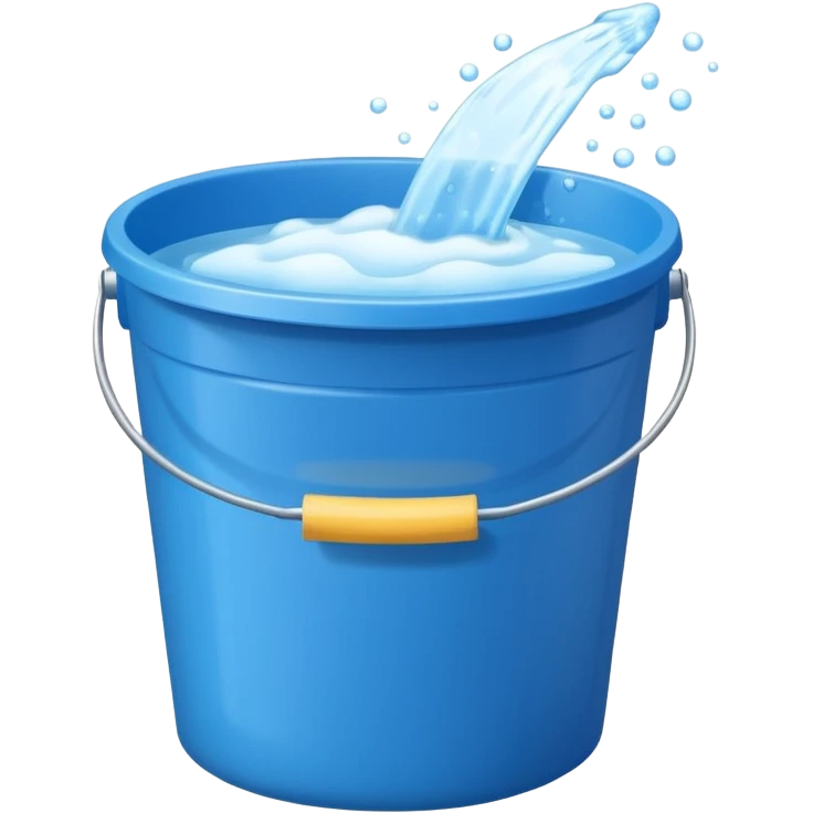 Bucket and cleaning product emoji