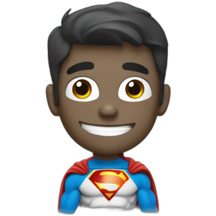 Oggy super man emoji