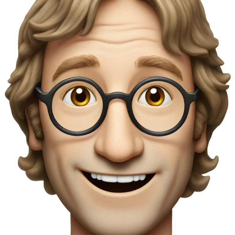 john lennon smiling emoji