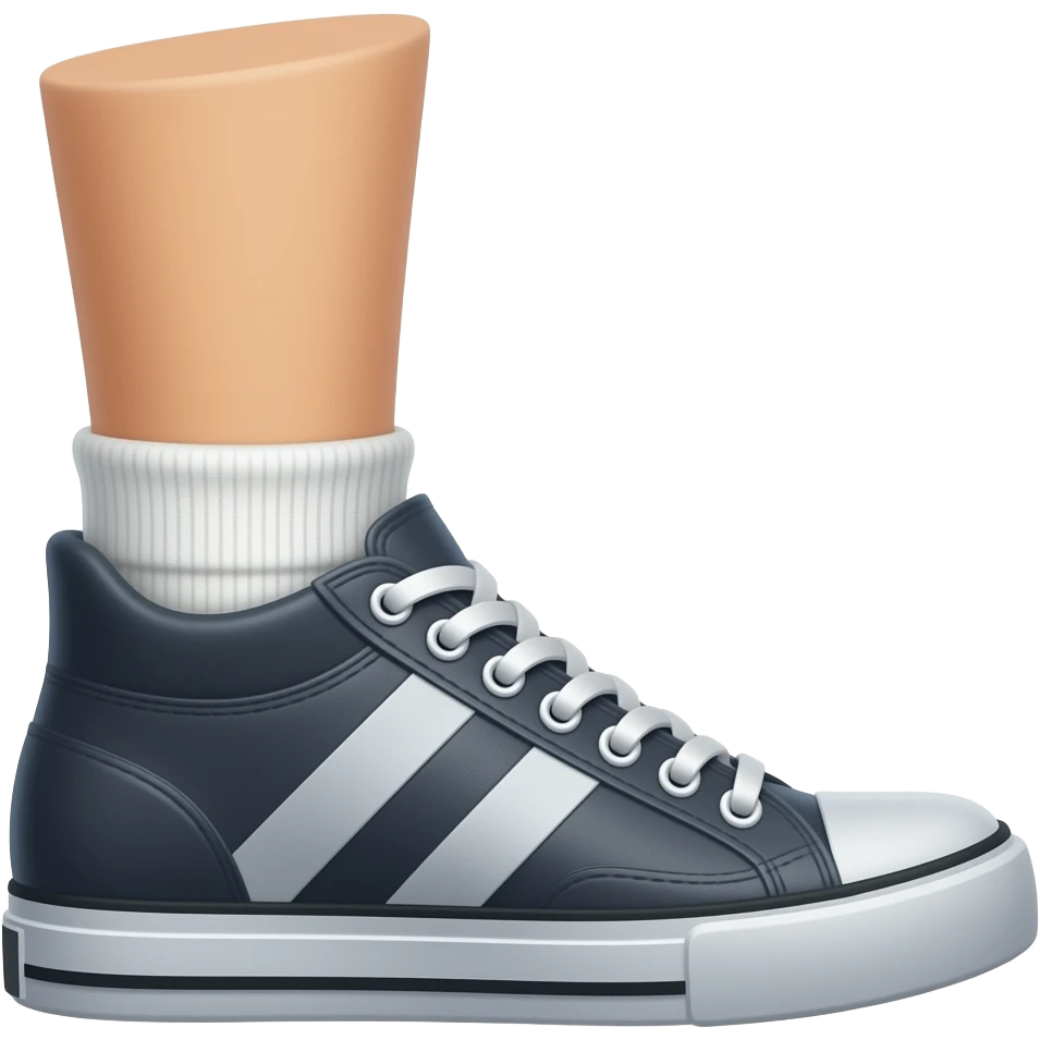 Sneaker on foot emoji