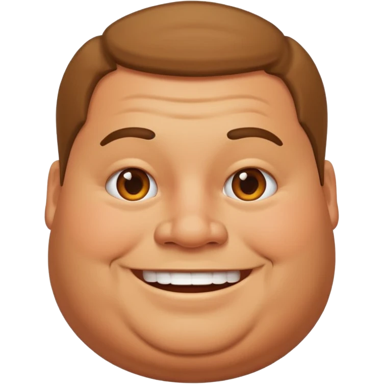 Fat guy emoji