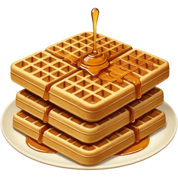 waffles with maple syrup emoji
