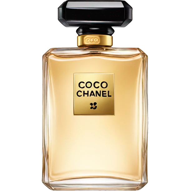 coco chanel perfume with gold charm emoji