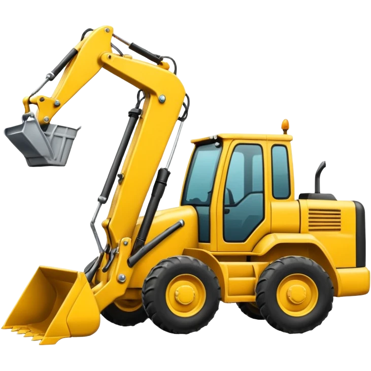 A backhoe emoji