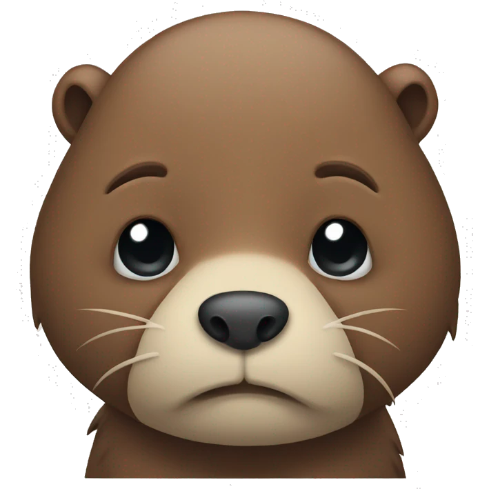 Sad beaver  emoji