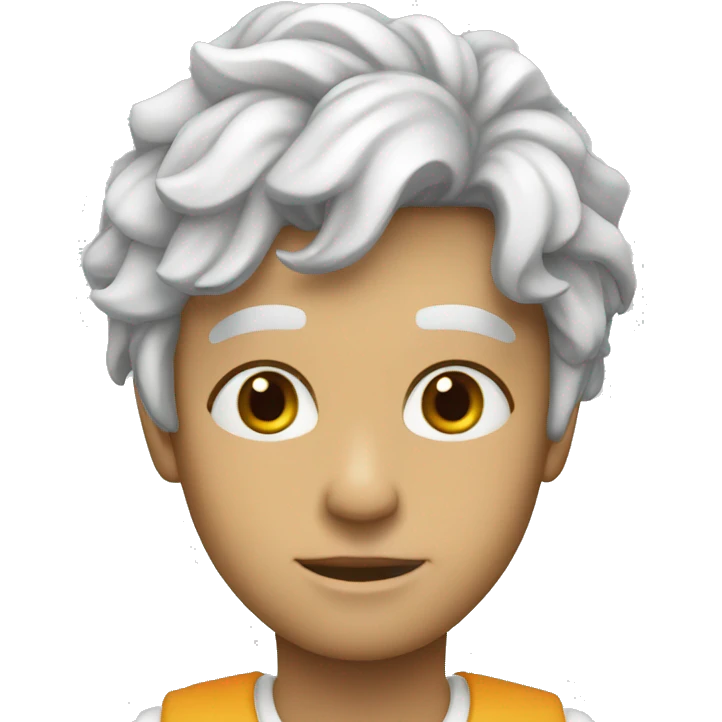 Cara de chico blanco con corra emoji
