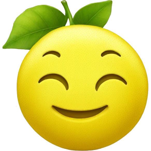 lemon smiley emoji