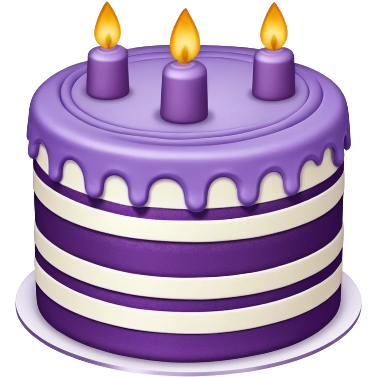 Purple cake emoji