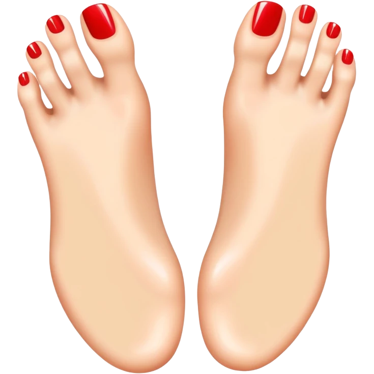 Nail polish feet emoji
