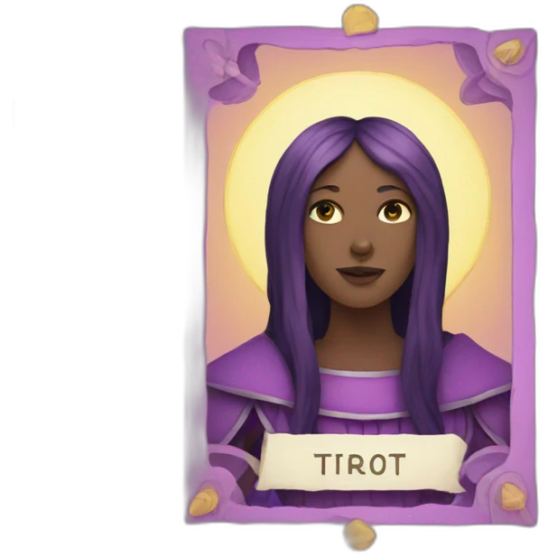 Purple tarot card emoji