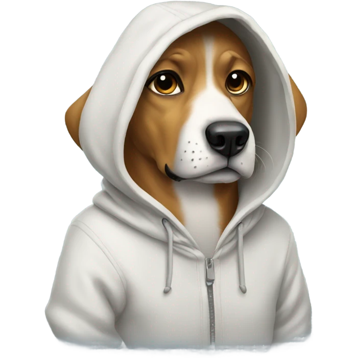 Dog with hoody emoji