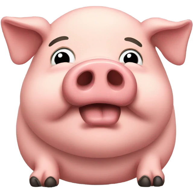 Fat pig emoji