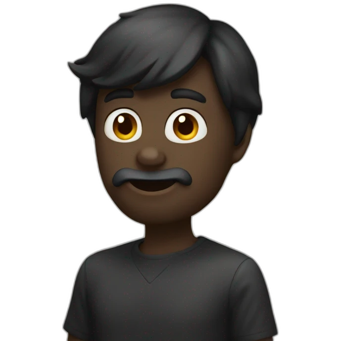 Grosse bite noir emoji