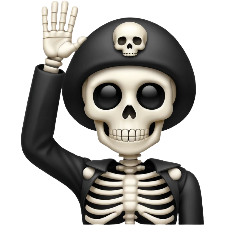 Skeleton salute emoji emoji