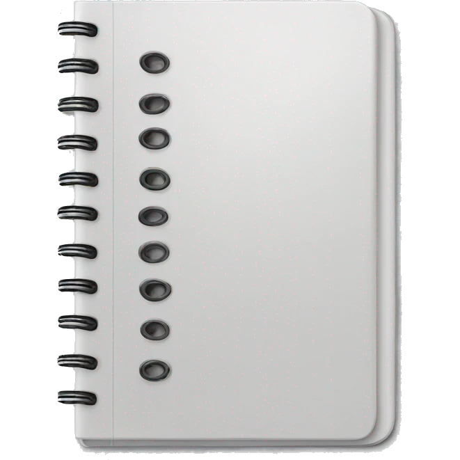 
white notebook emoji