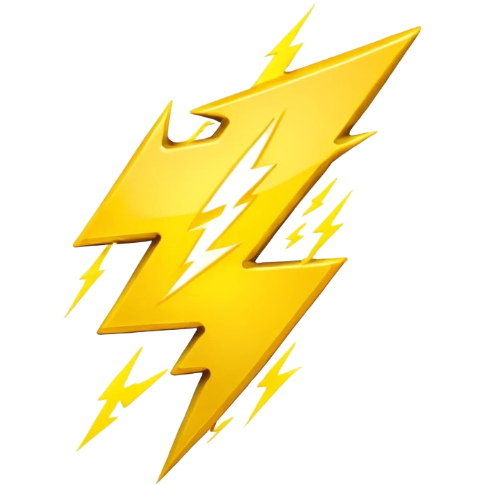 yellow lightning bolt emoji