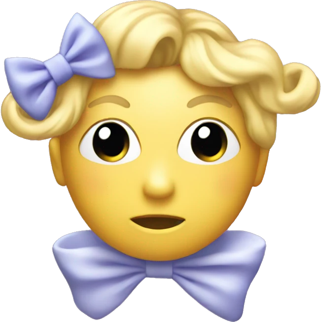 Disco with a bow on it emoji