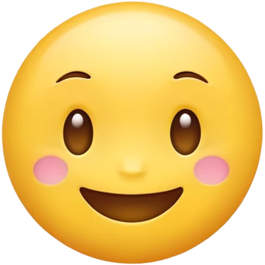 Cute Kawaii Yellow Emoji Face emoji