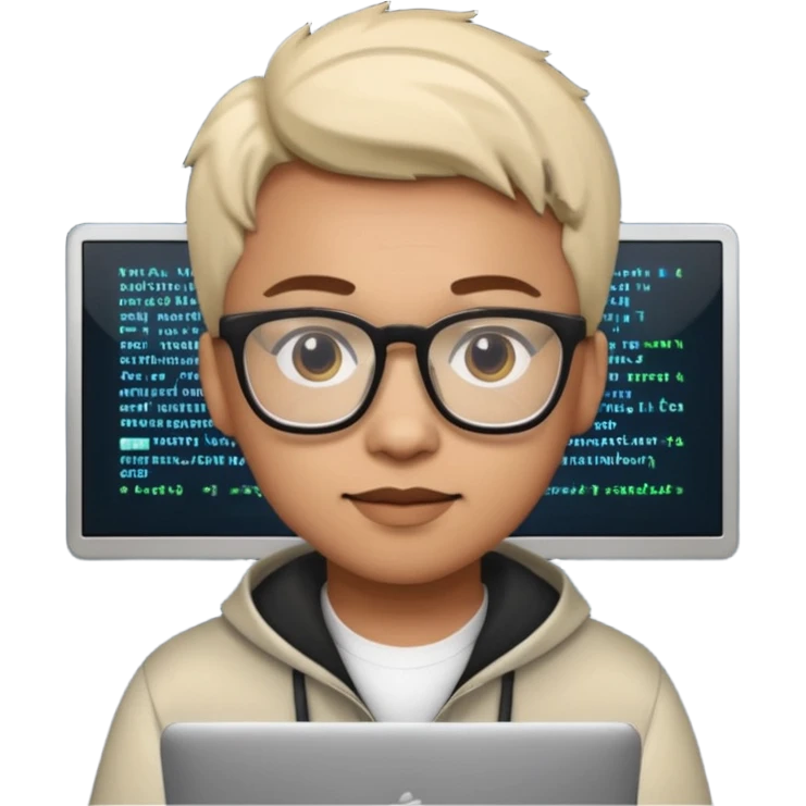 Black web developer  emoji