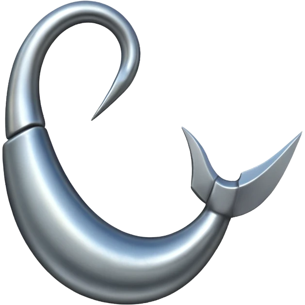 fish hook emoji