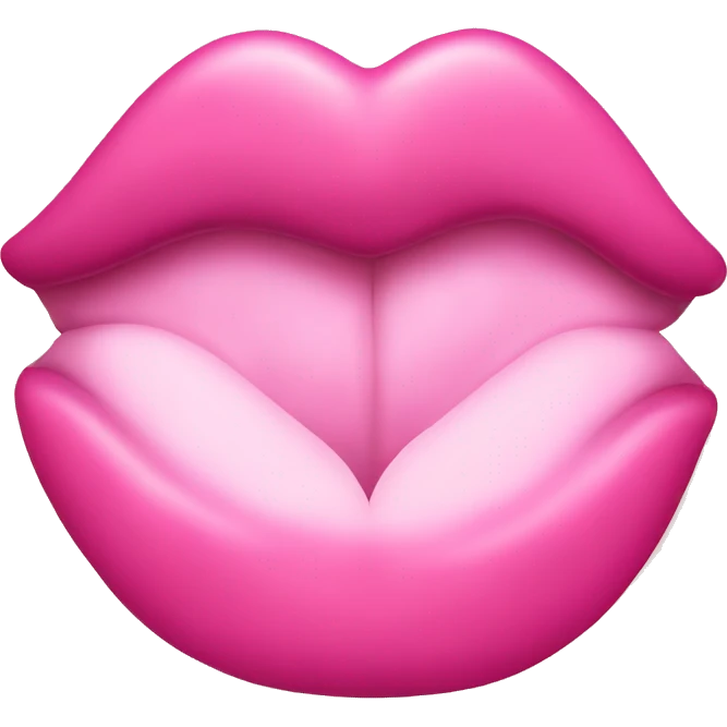 pink kiss emoji