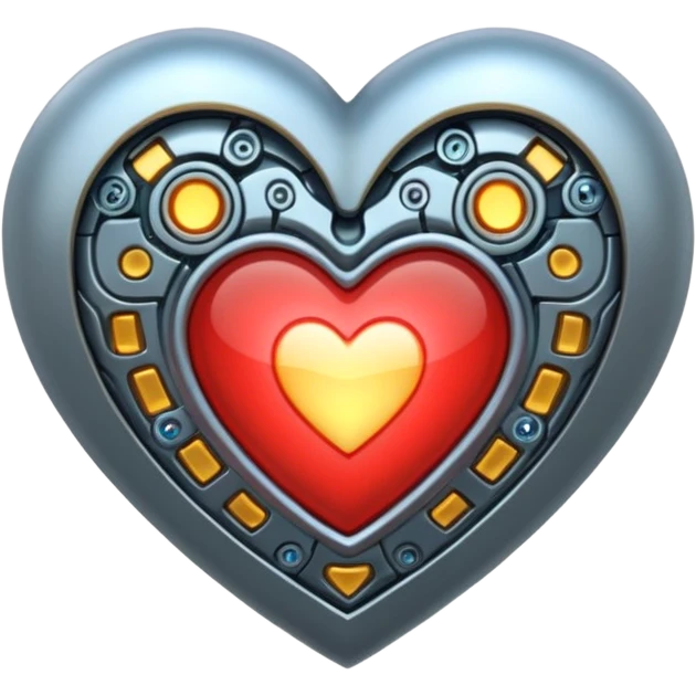 technology-themed heart emoji