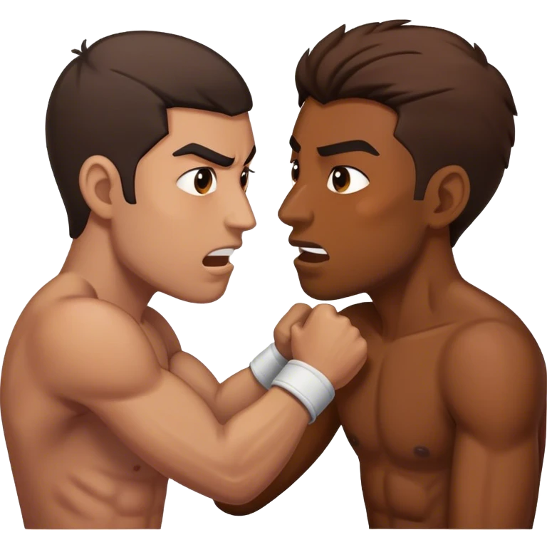 Fighting a man emoji