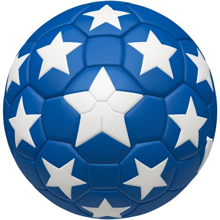 blue stars champions league soccer ball emoji