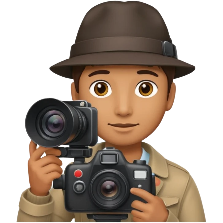 cameraman hold a camera emoji