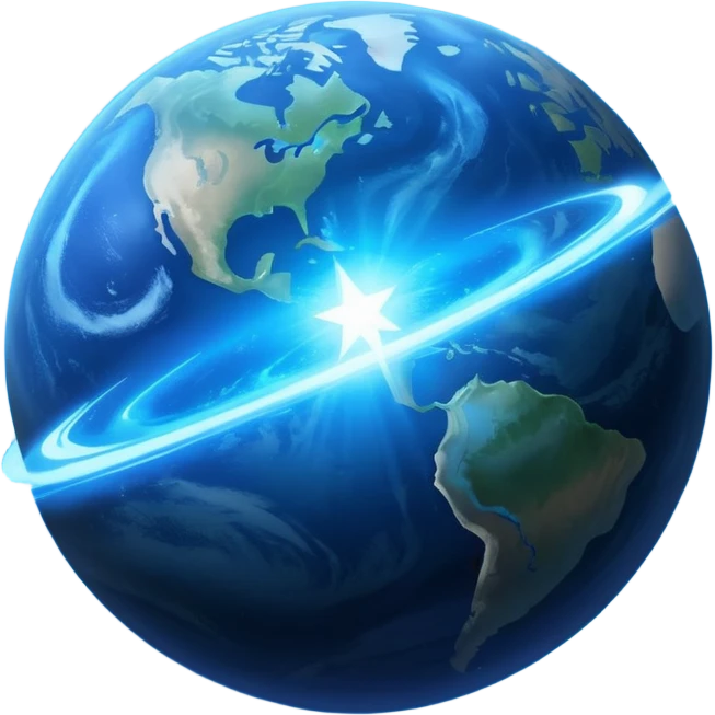 The image is a sci-fi poster with glowing blue text that reads “STAR BLAST.” A bright blue planet or star glows at the bottom, giving the design a futuristic, space-themed look. dont foget the text  emoji