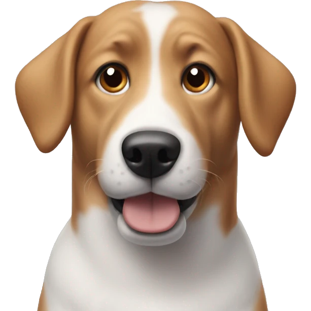 Dog using AirPods Max emoji