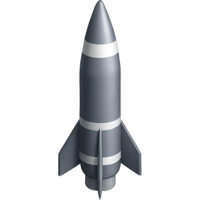 missile isometric emoji