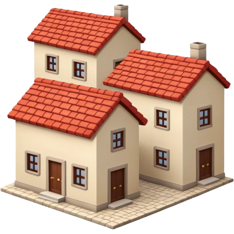 Two houses  emoji