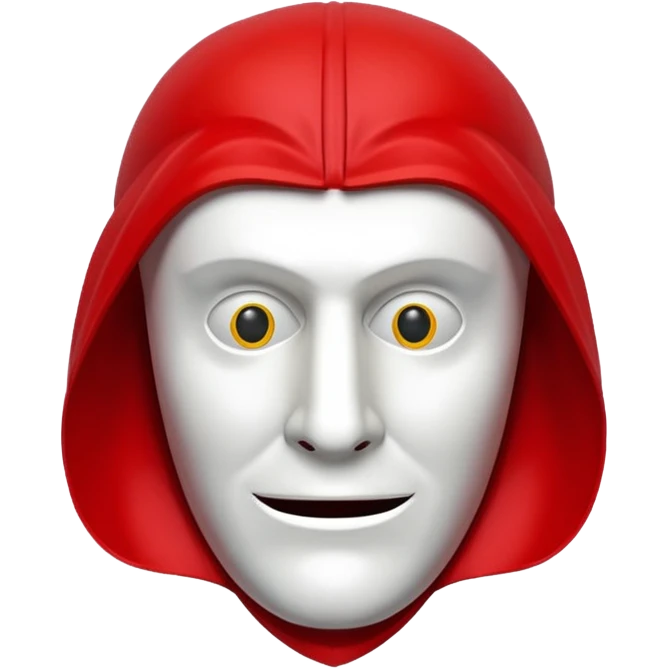 Money heist movie mask emoji