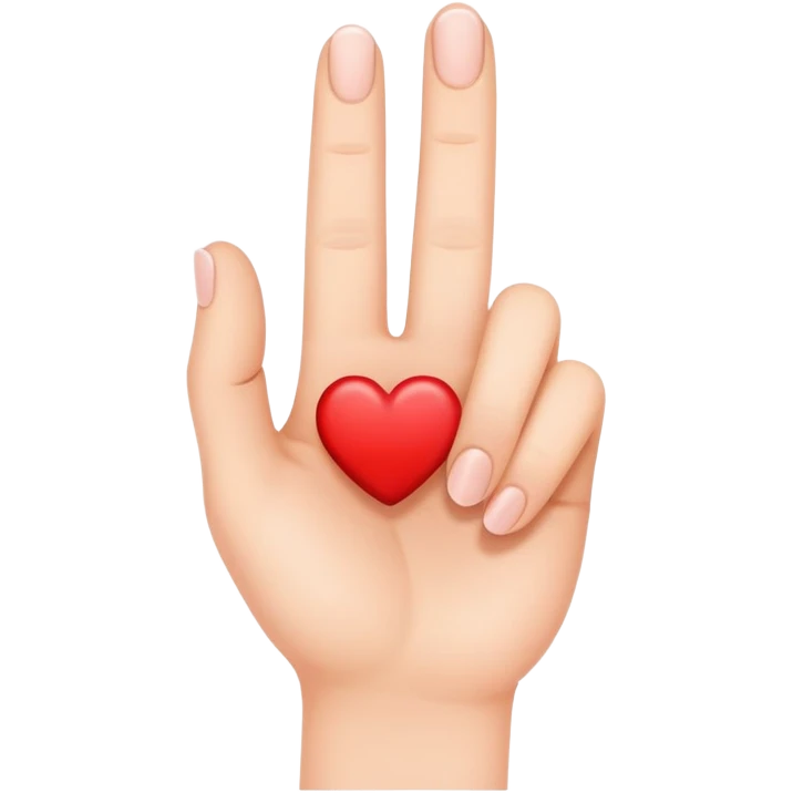 finger heart gesture emoji