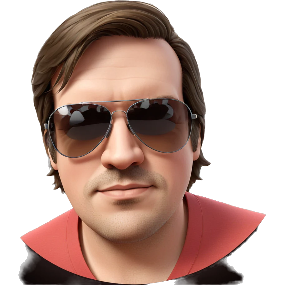 cool guy in sunglasses portrait emoji